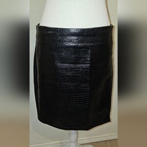 Elegant Black Textured Skirt